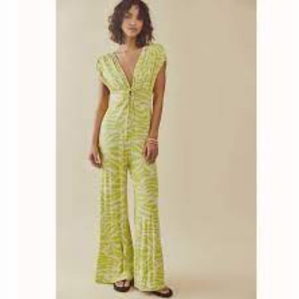 NWT free people Next Summer Jumpsuit size XL - Picture 1 of 8